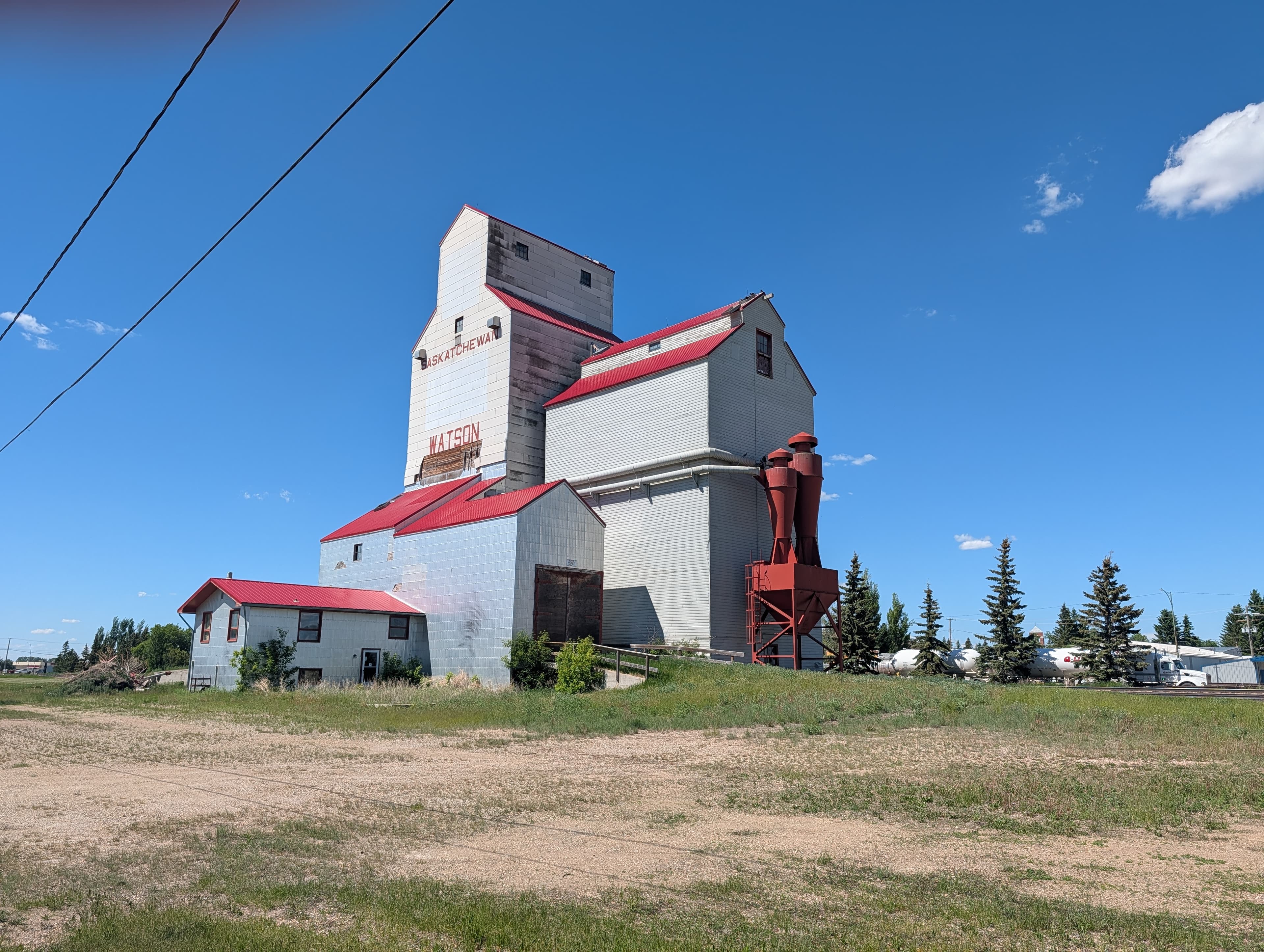 Grain elevator facilities across Western Canada